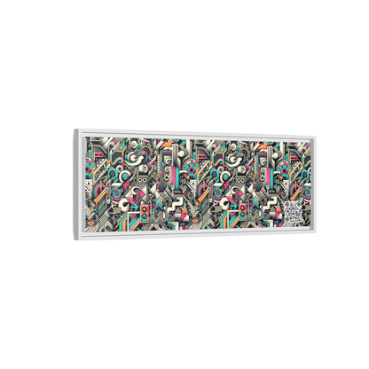 Digital Street Art Urban Street Style Matte Canvas, Framed (multi-color) - 8404 Design-74 B