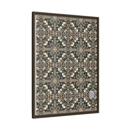 Cyber Garden Party Tech Garden Extravaganza Matte Canvas, Framed (multi-Color) - 8404 Design-66 A