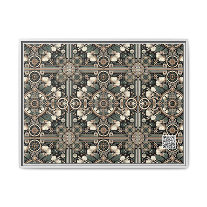 Cyber Garden Party Tech Garden Extravaganza Matte Canvas, Framed (multi-Color) - 8404 Design-66 A