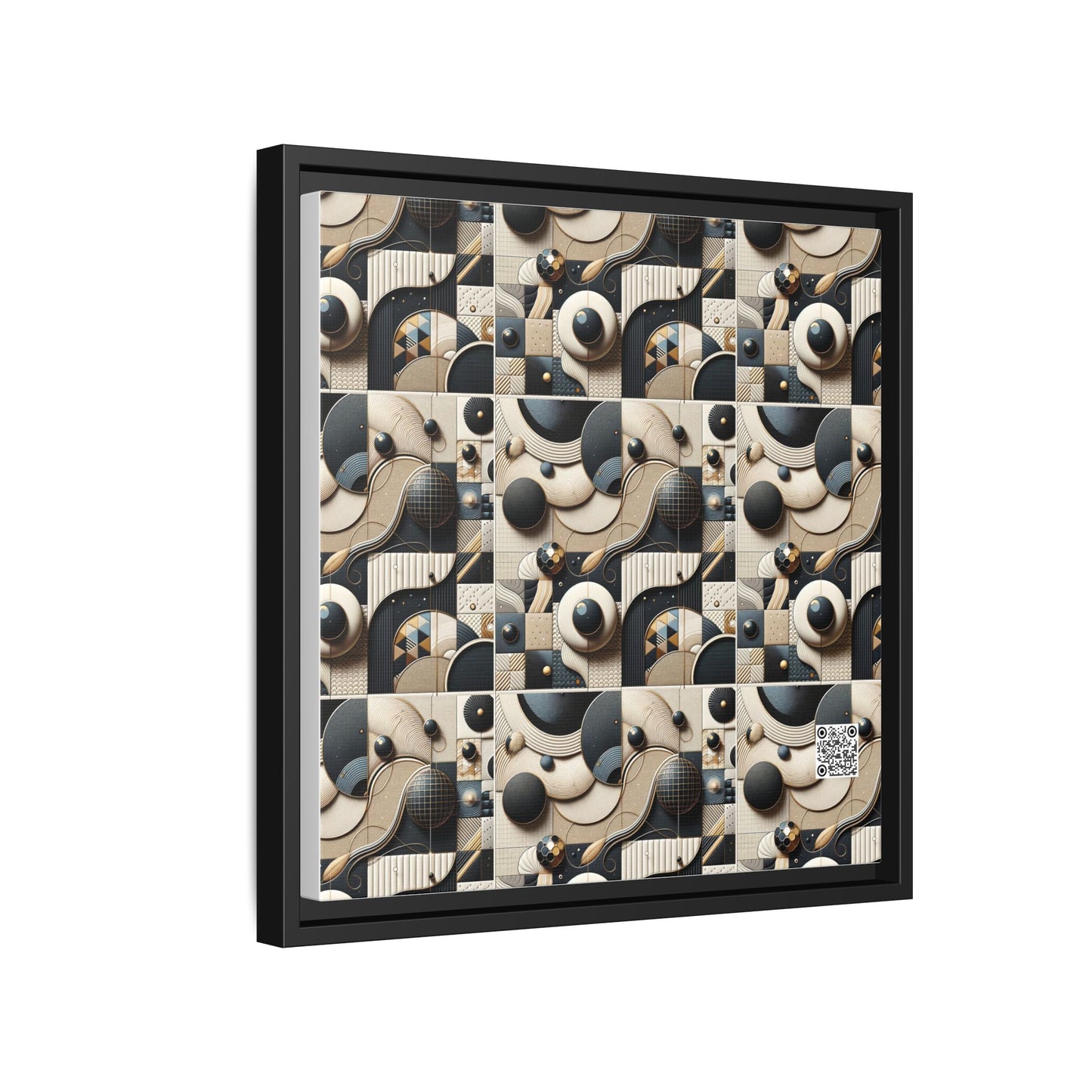 Tech-forward Luxe Streetwear Tech Luxe Fusion Matte Canvas, Framed (multi-color) - 8404 Design-71 B