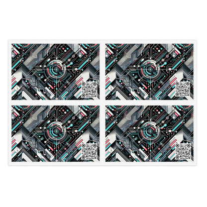 Tech-Infused Athleisure Tech-Forward Streetwear Sticker Sheets - 8404 Design-44