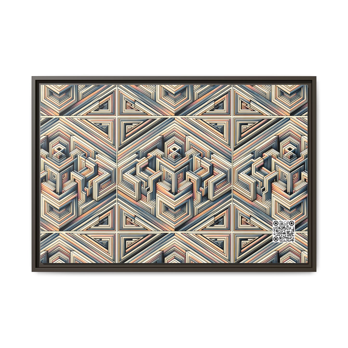 Tech Illusion Graphics Futuristic Artistry Matte Canvas, Framed (multi-color) - 8404 Design-52 A