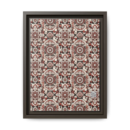 Neo Jomon Sculptural Aesthetics Artisanal Streetwear Matte Canvas, Framed (multi-Color) - 8404 Design-55 A