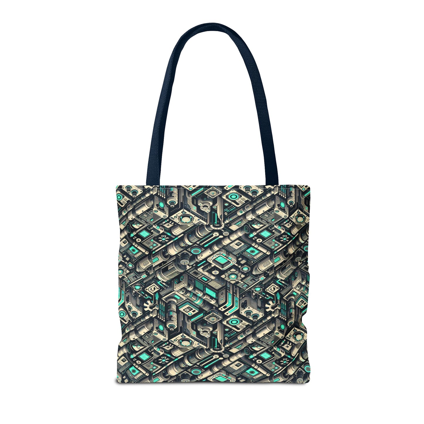 Tech Utility Fusion Modern Tech Streetwear Tote Bag - 8404 Design-49