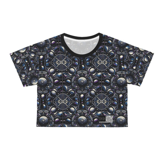 Tech Astronaut Tech-Forward Streetwear Meets Space Exploration Crop Tee - 8404 Design-46