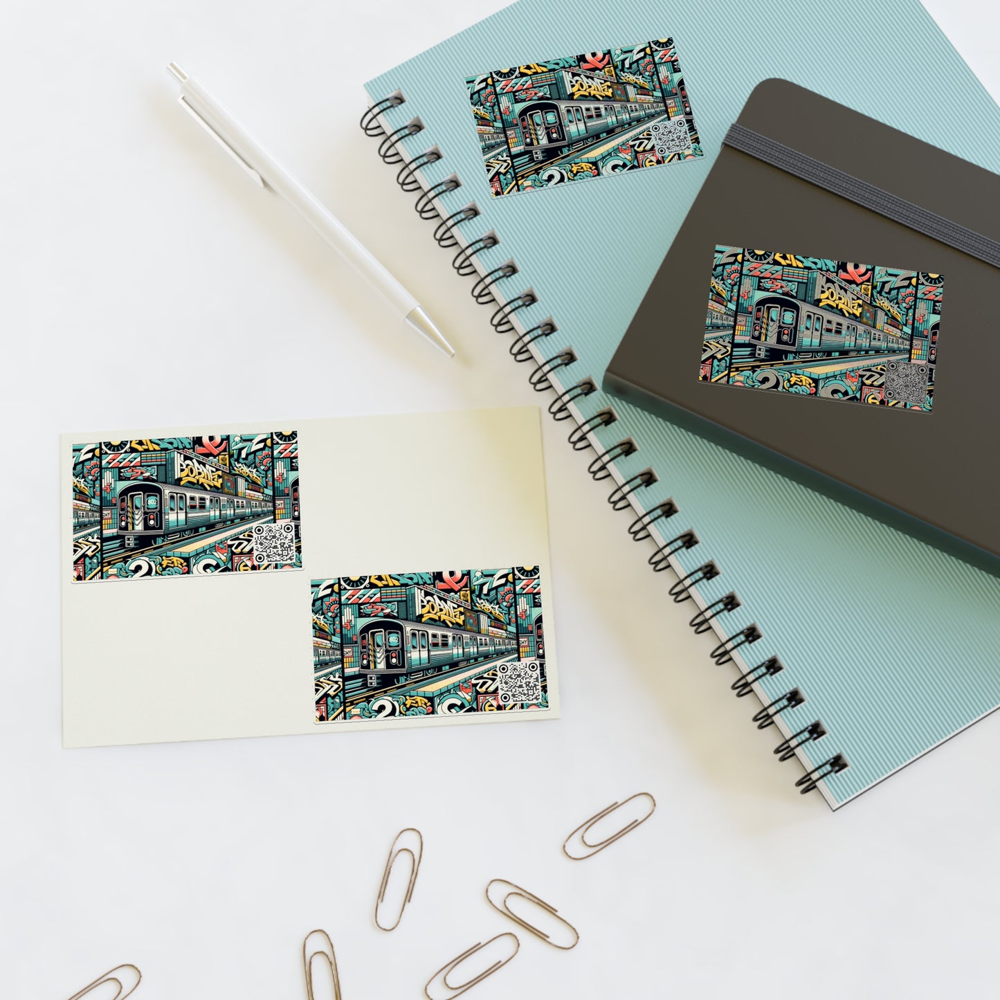 Retro Graffiti Revival Retro Urban Street Art Sticker Sheets - 8404 Design-47