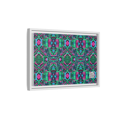 Digital Glitch Vibes Tech-Inspired Streetwear Matte Canvas, Framed (multi-Color) - 8404 Design-71 B
