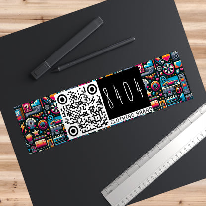Digital Pop Culture Mashup Maximalist Pop Bumper Sticker - 8404 Design-71
