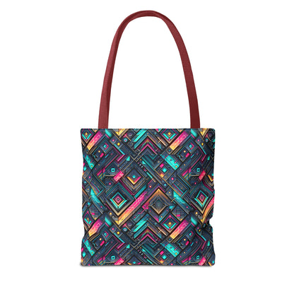 Tech-Inspired Graphics Cyberpunk Cool Tote Bag - 8404 Design-67