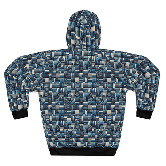Tech-Inspired Utility Tech-Forward Streetwear With Utilitarian Edge Pullover Hoodie - 8404 Design-44