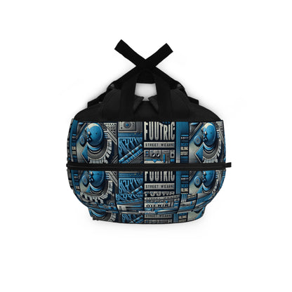 Tech Denim Fusion Tech-Forward Streetwear Backpack - 8404 Design-61