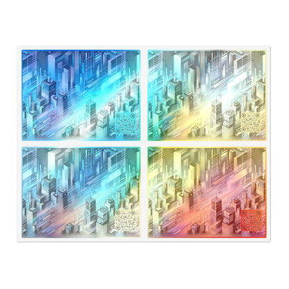 Digital Motion Futuristic Tech Sticker Sheets - 8404 Design-58