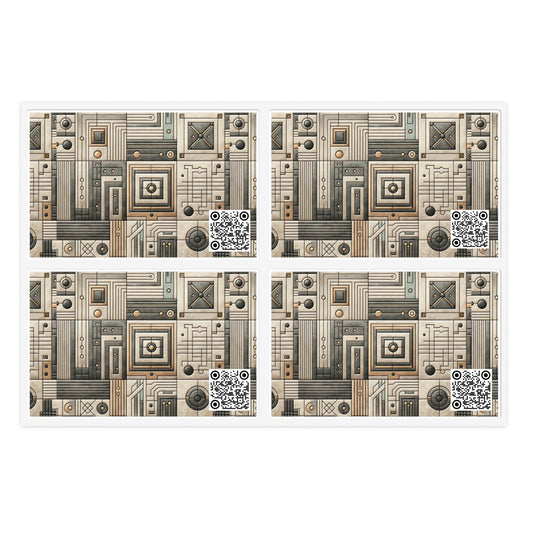 Tech Utility Chic Tech-Forward Minimalist Sticker Sheets - 8404 Design-54