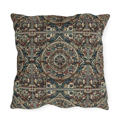 Urban Renaissance Historical Fusion With Street Edge Outdoor Pillow - 8404 Design-57