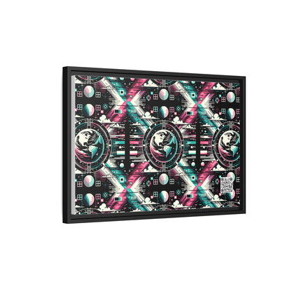 Digital Artistry Digital-native Streetwear Matte Canvas, Framed (multi-color) - 8404 Design-62 B