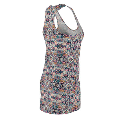 Digital Artisanal Fusion Digital Artisanal Women's Cut & Sew Racerback Dress - 8404 Design-65