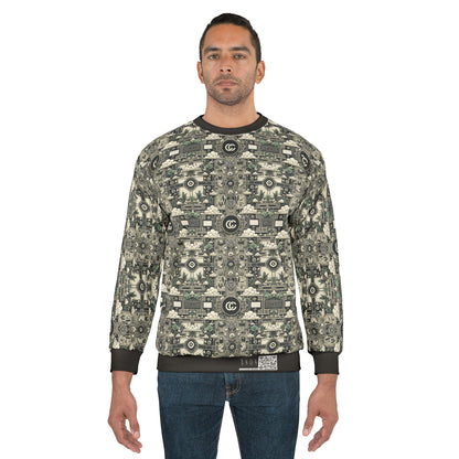Cyber Garden Party Tech Garden Extravaganza Sweatshirt - 8404 Design-54