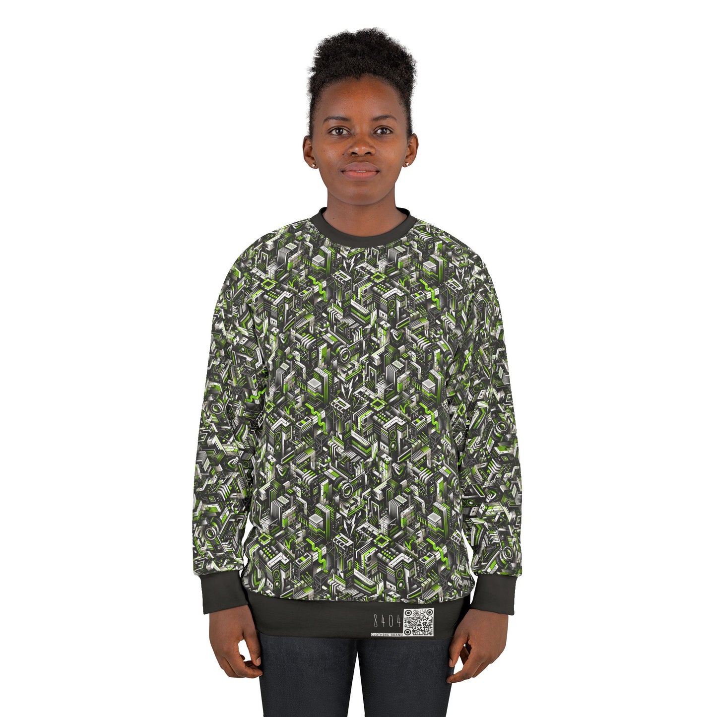 Graffiti Tech Fusion Bold Streetwear Fusion Sweatshirt - 8404 Design-53