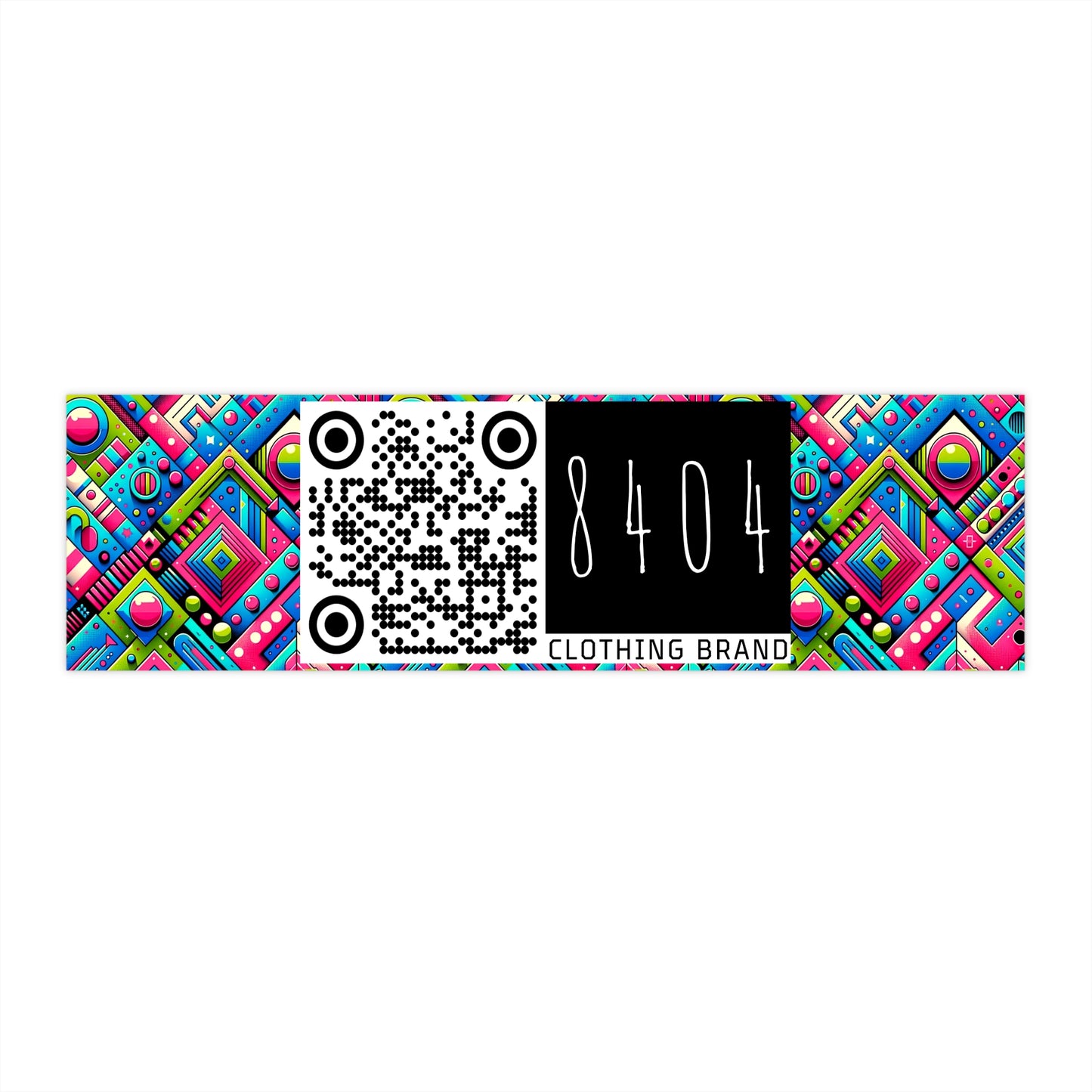 Neon Street Pop Vibrant and Eye-catching Bumper Sticker - 8404 Design-63