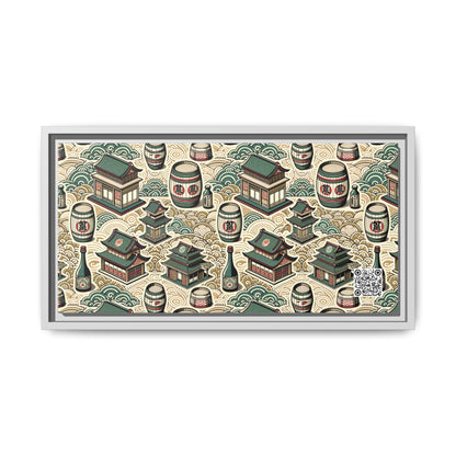 Cultural Artisanal Fusion Contemporary Cultural Elegance Matte Canvas, Framed (multi-Color) - 8404 Design-68 B