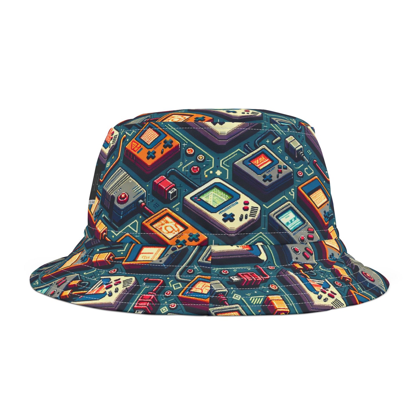 Retro Gaming Revival Nostalgic Tech Bucket Hat - 8404 Design-62
