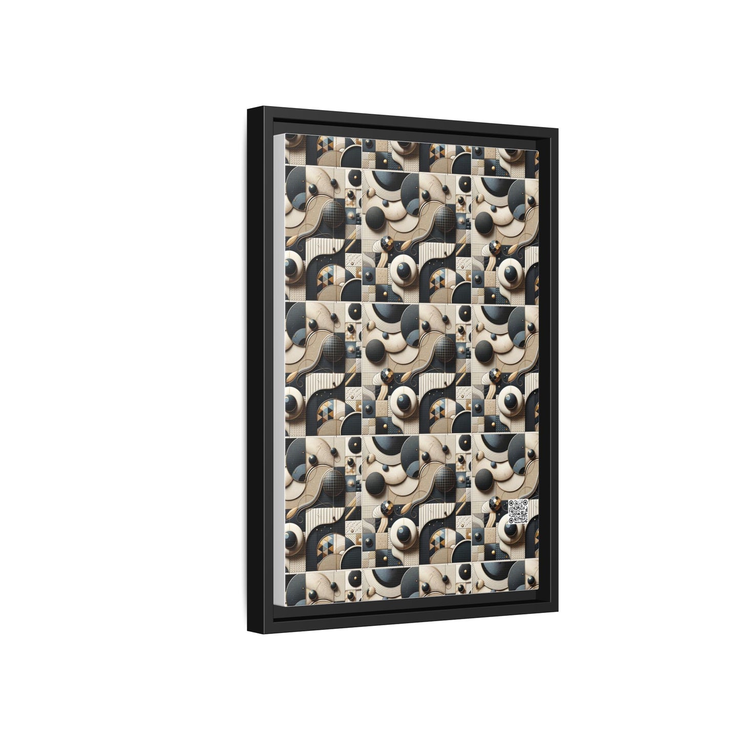 Tech-forward Luxe Streetwear Tech Luxe Fusion Matte Canvas, Framed (multi-color) - 8404 Design-71 B