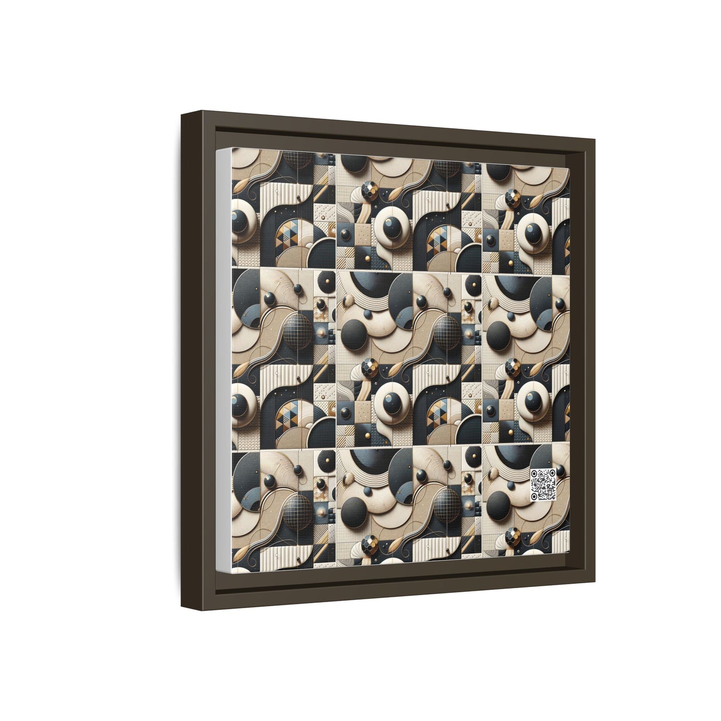 Tech-forward Luxe Streetwear Tech Luxe Fusion Matte Canvas, Framed (multi-color) - 8404 Design-71 B