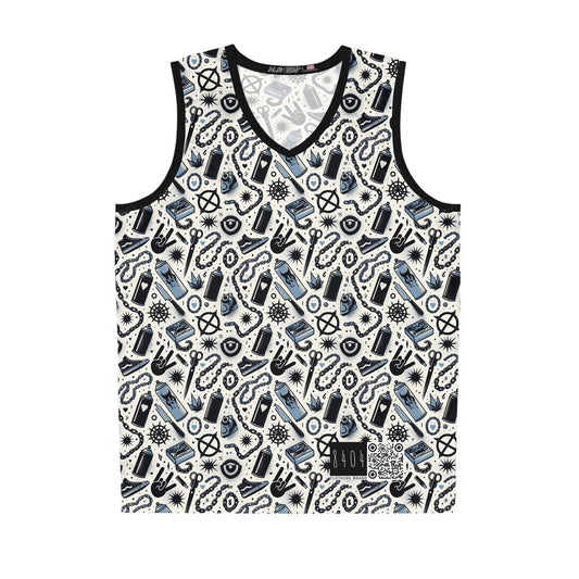 Cultural Rebellion Graphics Edgy and Rebellious With a Hint of Nostalgia Basketball Jersey - 8404 Design-57