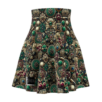 Neo-Dandyism Modern Dandy Streetwear Women's Skater Skirt - 8404 Design-54