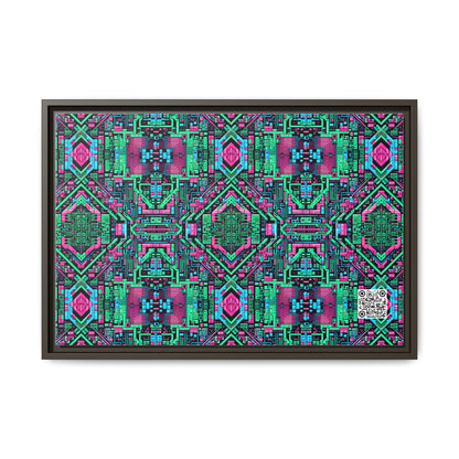 Digital Glitch Vibes Tech-Inspired Streetwear Matte Canvas, Framed (multi-Color) - 8404 Design-71 B