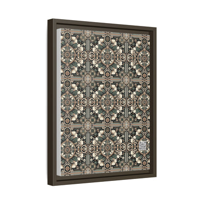 Cyber Garden Party Tech Garden Extravaganza Matte Canvas, Framed (multi-Color) - 8404 Design-66 A