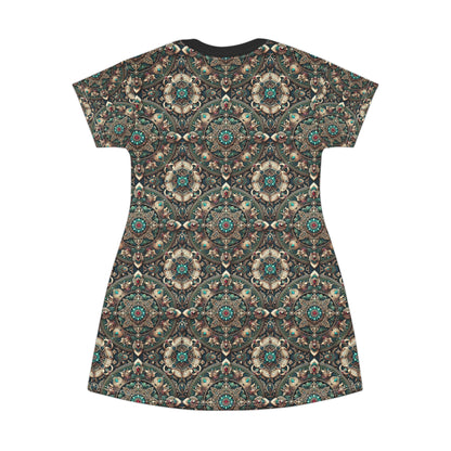 Neo-Dandyism Modern Dandy Streetwear T-Shirt Dress - 8404 Design-56