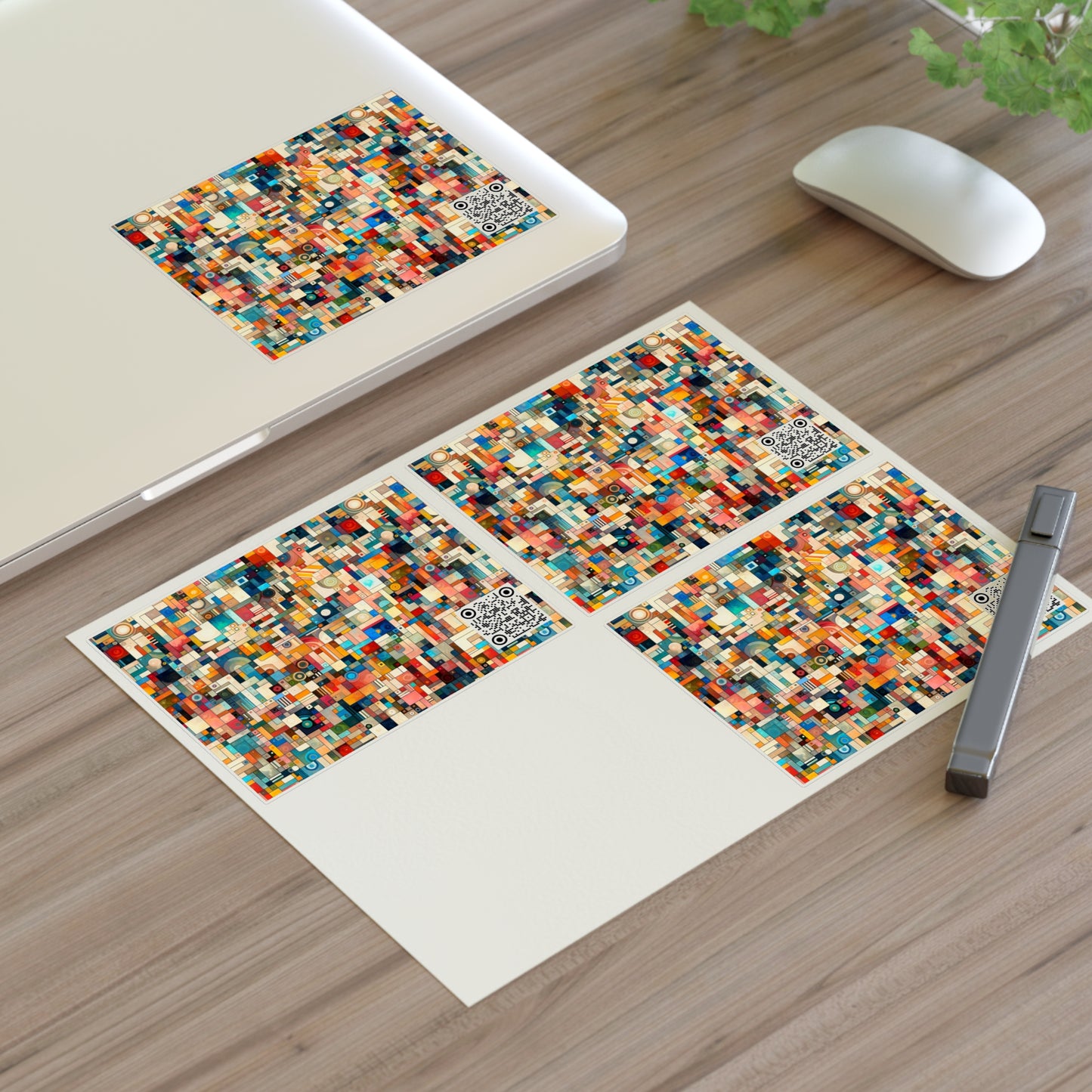 Digital Artistic Expression Artistic Streetwear Sticker Sheets - 8404 Design-46