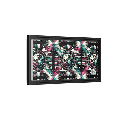 Digital Artistry Digital-native Streetwear Matte Canvas, Framed (multi-color) - 8404 Design-62 B