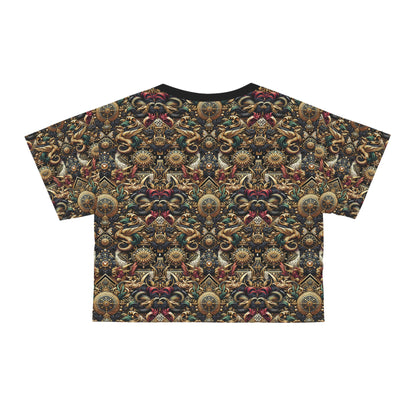 Digital Renaissance Luxurious Streetwear Inspired By Classical Art With a Modern Twist Crop Tee - 8404 Design-76