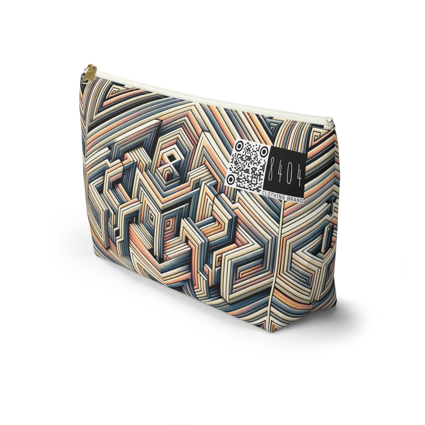 Tech Illusion Graphics Futuristic Artistry Accessory Pouch W T-bottom - 8404 Design-52