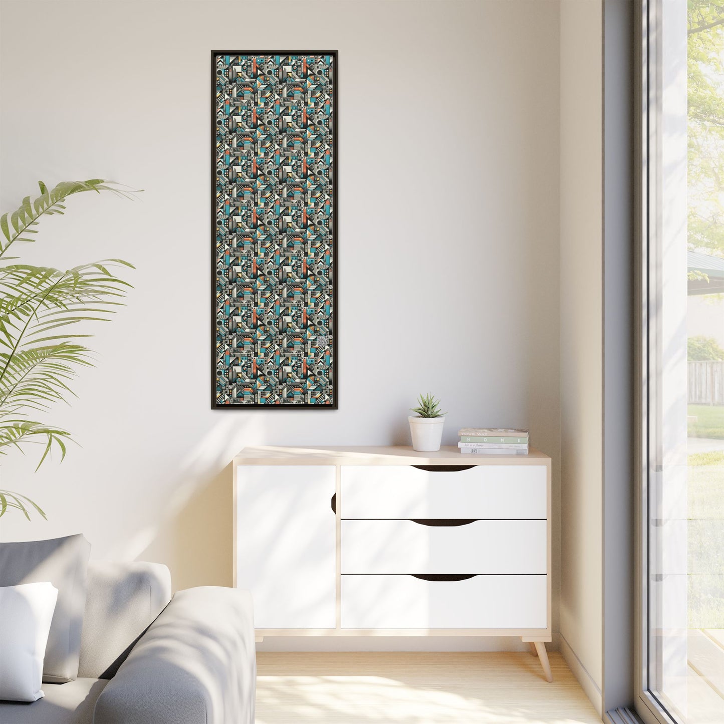 Digital Street Art Urban Street Style Matte Canvas, Framed (multi-color) - 8404 Design-81 B