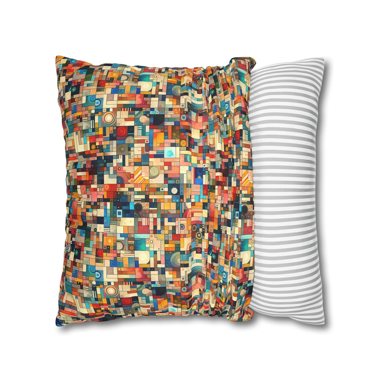 Digital Artistic Expression Artistic Streetwear Faux Suede Square Pillowcase - 8404 Design-46
