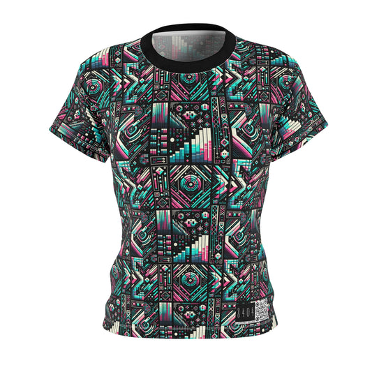 Digital Artistry Digital-native Streetwear Women's Cut & Sew Tee - 8404 Design-60