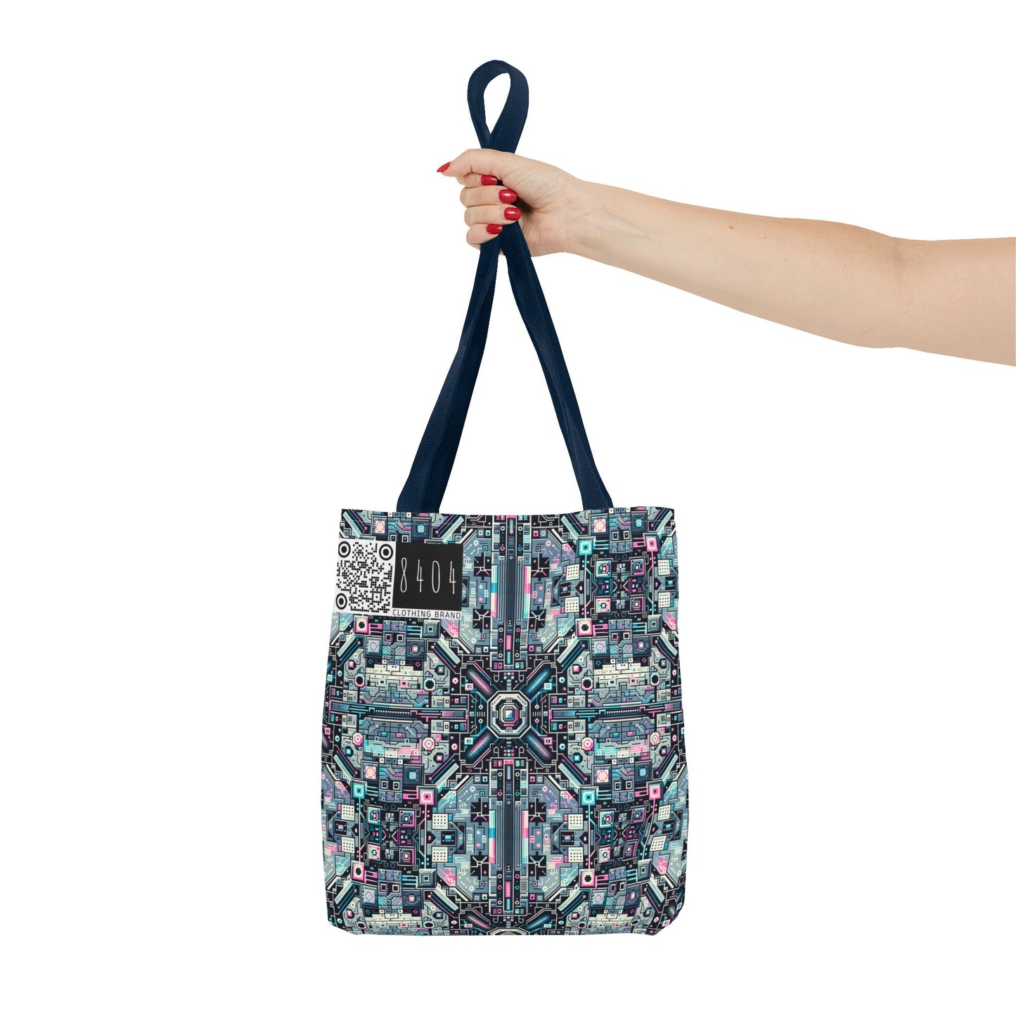 Digital Renaissance Tech-Forward Maximalism Tote Bag - 8404 Design-44
