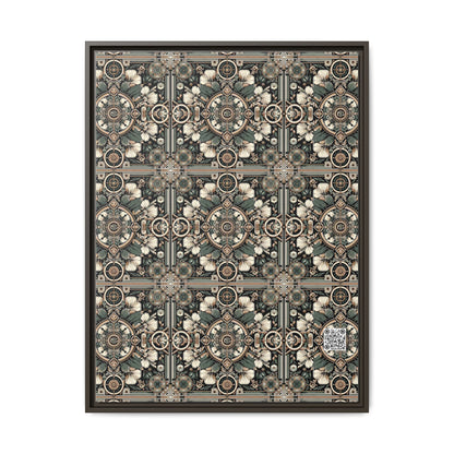 Cyber Garden Party Tech Garden Extravaganza Matte Canvas, Framed (multi-Color) - 8404 Design-66 A