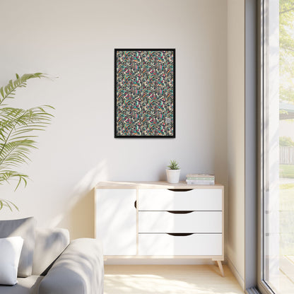 Digital Street Art Urban Street Style Matte Canvas, Framed (multi-color) - 8404 Design-74 A