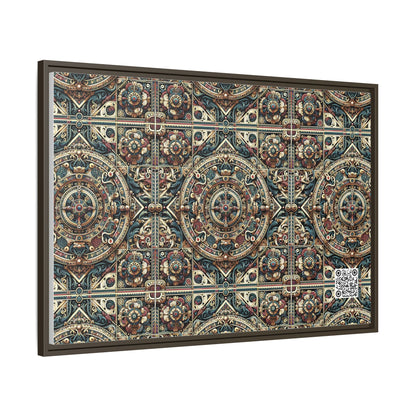 Urban Renaissance Historical Fusion With Street Edge Matte Canvas, Framed (multi-Color) - 8404 Design-57 A