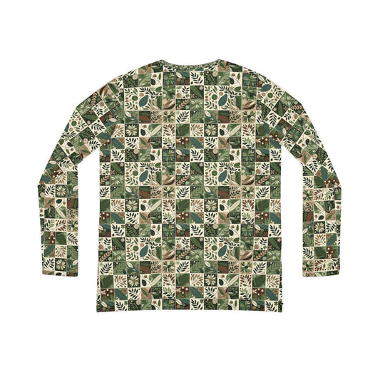 Streetwear Sustainability Environmentally Conscious Streetwear with a Natural Aesthetic Women's Long Sleeve V-neck Shirt - 8404 Design-57