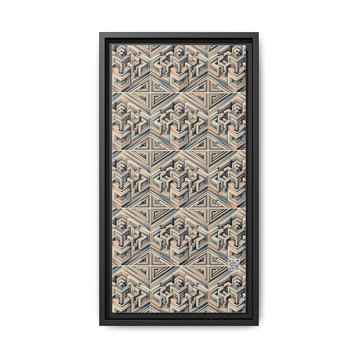 Tech Illusion Graphics Futuristic Artistry Matte Canvas, Framed (multi-color) - 8404 Design-52 B