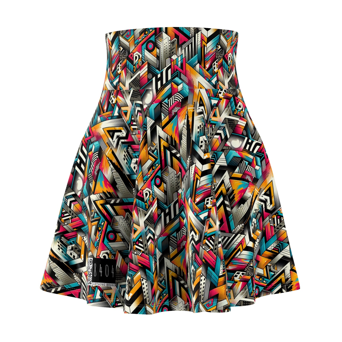 Graffiti Revival Urban Street Art Women's Skater Skirt - 8404 Design-62