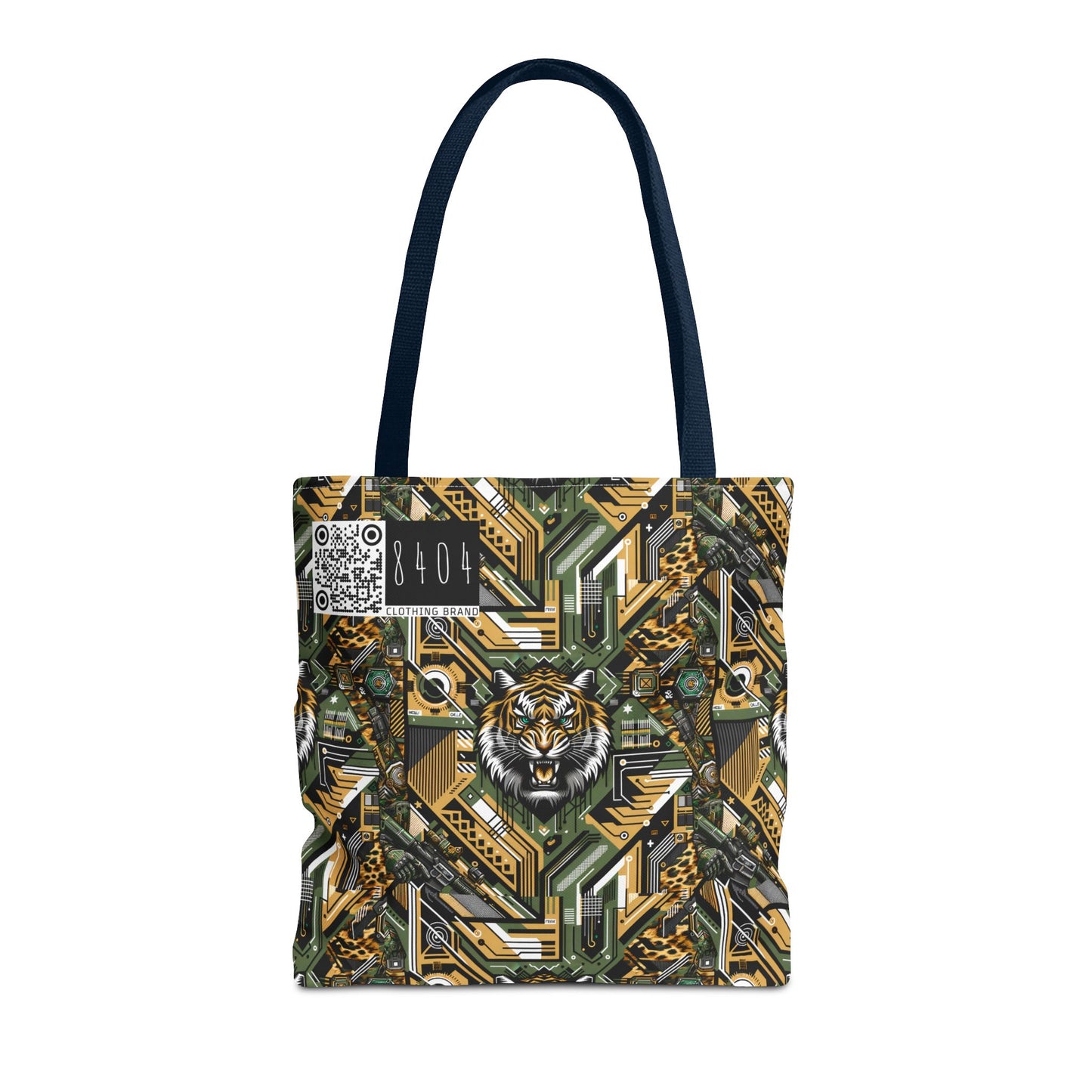 Neo-Camo Fusion Tech-Forward Streetwear Tote Bag - 8404 Design-58