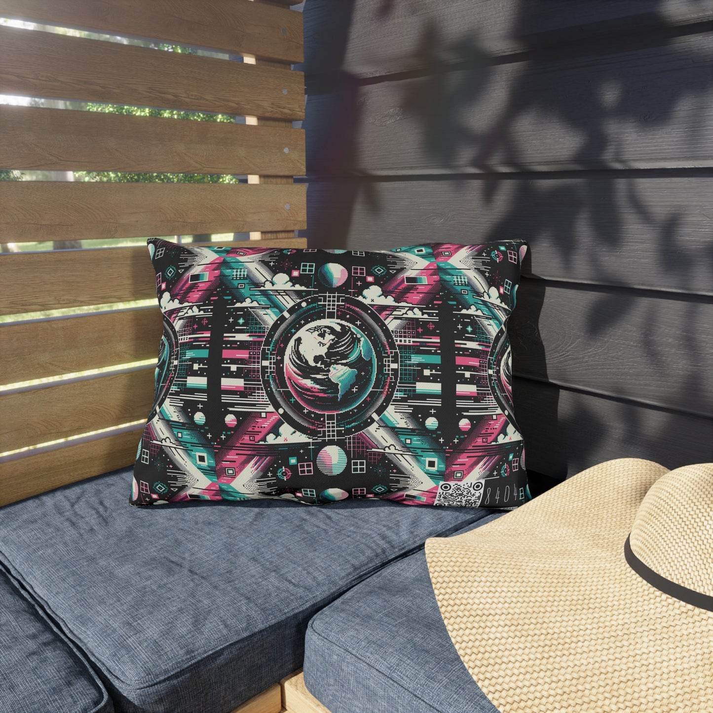 Digital Artistry Digital-native Streetwear Outdoor Pillow - 8404 Design-62