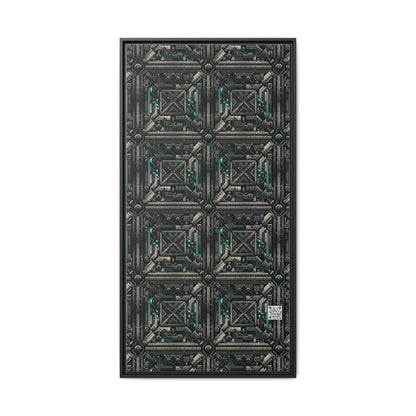 Tech Noir Futuristic Tech Aesthetic with a Dark Twist Matte Canvas, Framed (multi-color) - 8404 Design-59 B