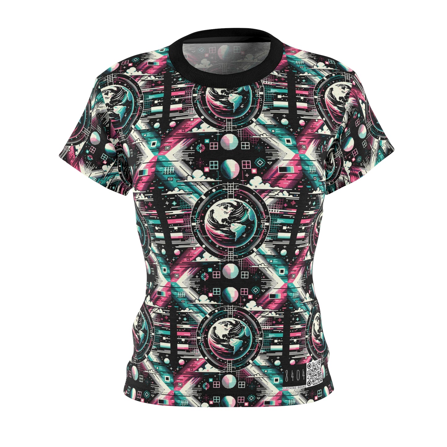 Digital Artistry Digital-native Streetwear Women's Cut & Sew Tee - 8404 Design-62